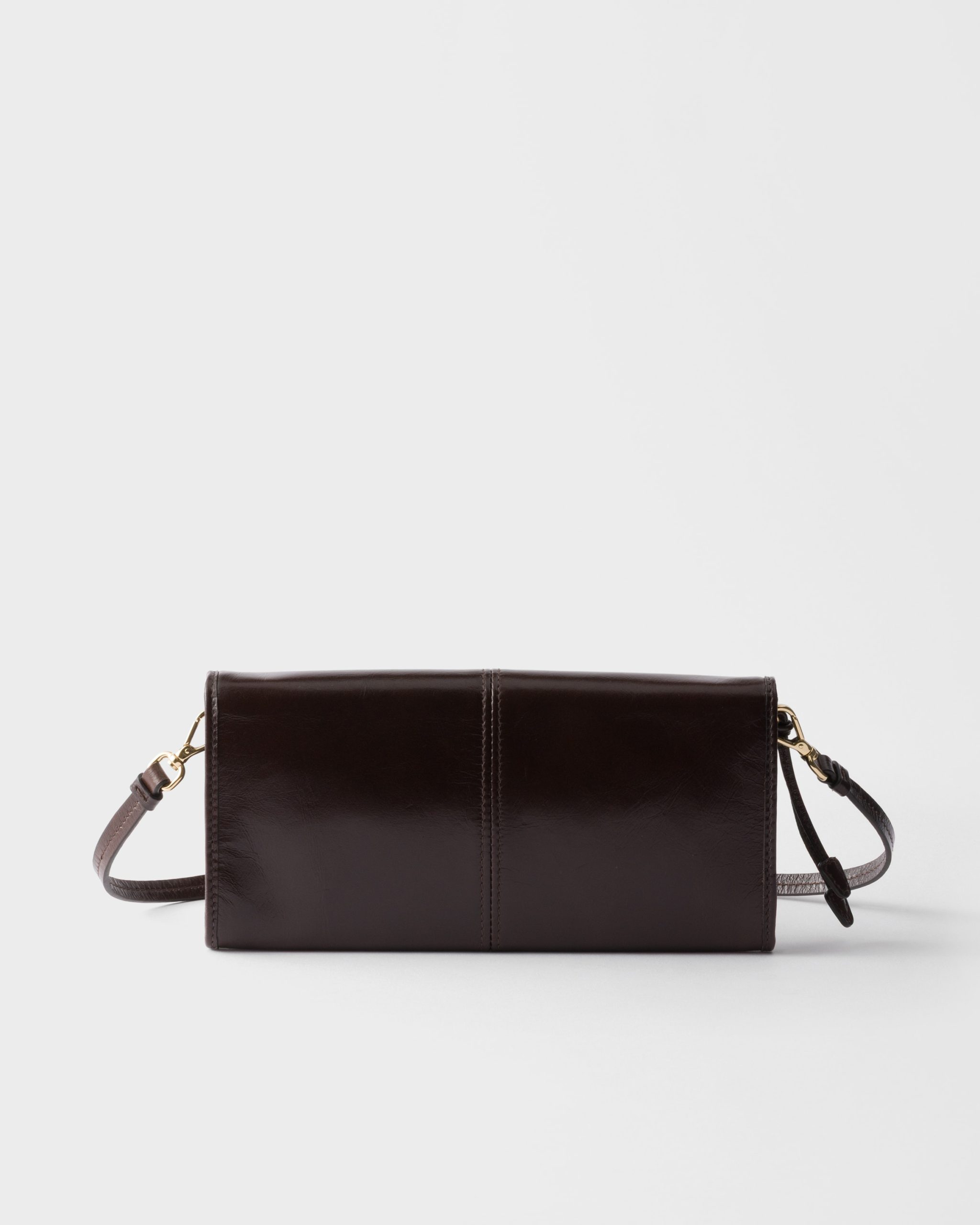 Prada Leather wallet with shoulder strap - Image 3